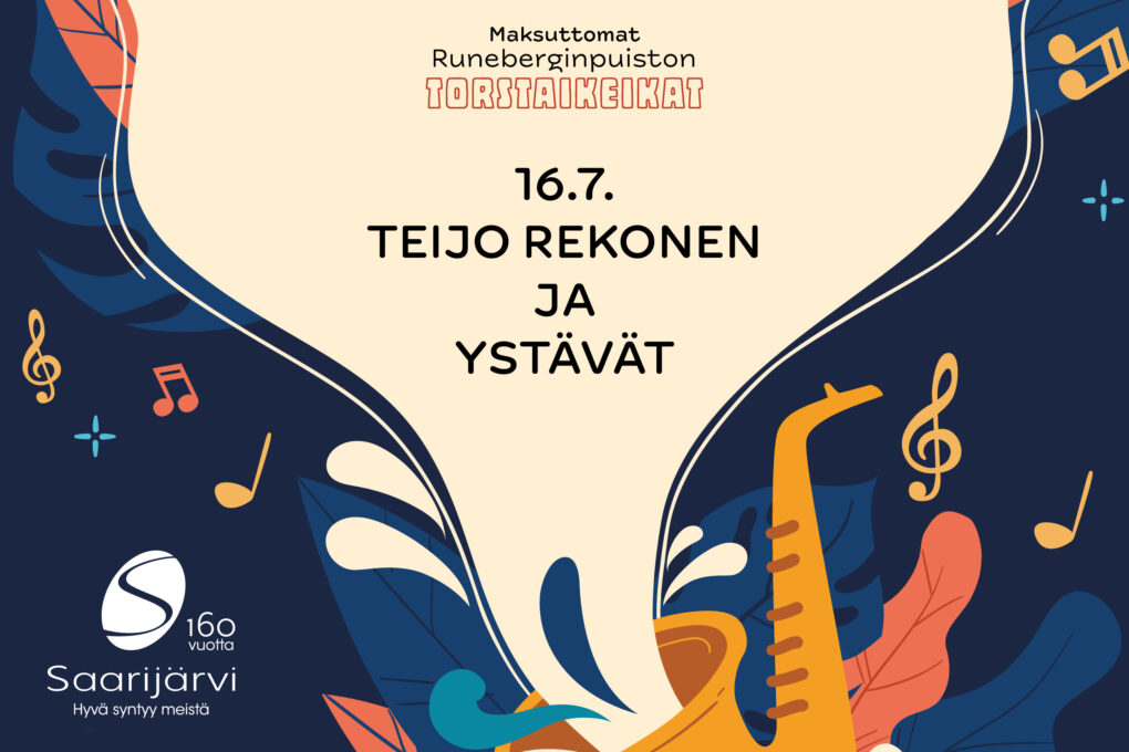 Maksuttomat Runeberginpuiston Torstaikeikat 16.7. Teijo Rekonen ja ystävät